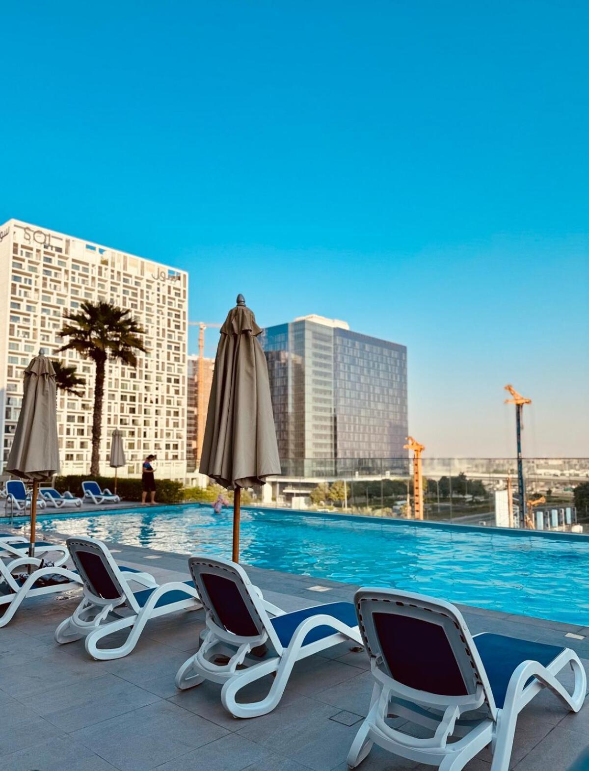 شقة Sleek 1bhk, Cozy Retreat Near Burj Khalifa & Canal